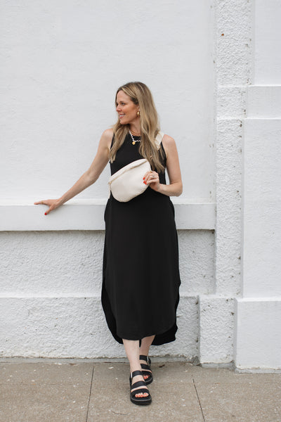 Kally Crewneck Midi Dress