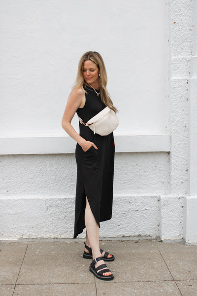 Kally Crewneck Midi Dress