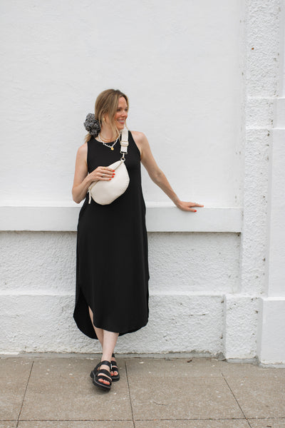 Kally Crewneck Midi Dress