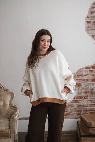Maple Patch Fleece Pullover