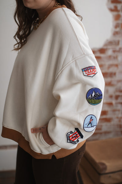 Maple Patch Fleece Pullover