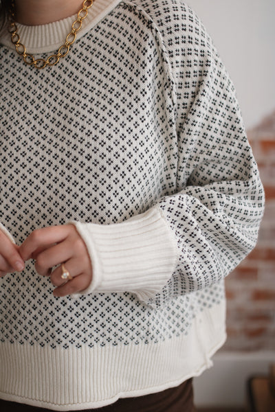 Reagan Dot Knit Sweater