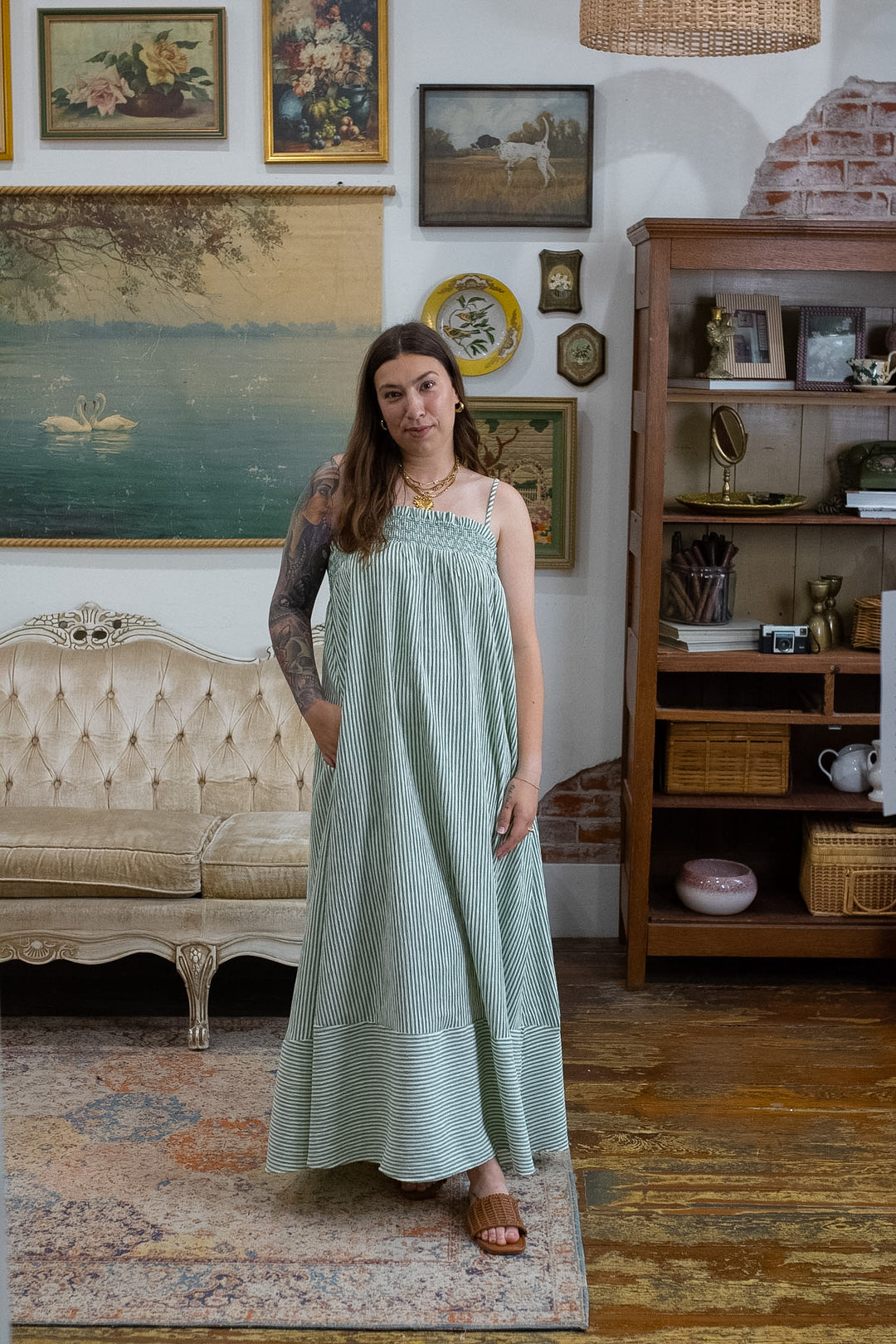 birdie maxi dress Birdie Striped Maxi Dress – Windy Nest