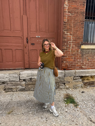 Kay Ribbed Knit Sweater Vest