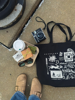 Windy Nest Postcard Tote Bag