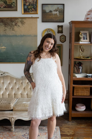 Aspen Eyelash Fringe Dress