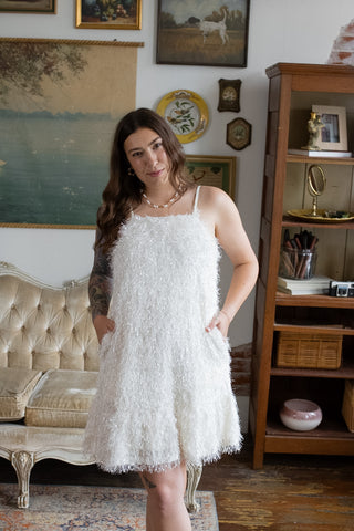 Aspen Eyelash Fringe Dress