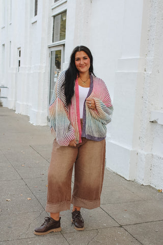 Penny Rainbow Knit Cardigan