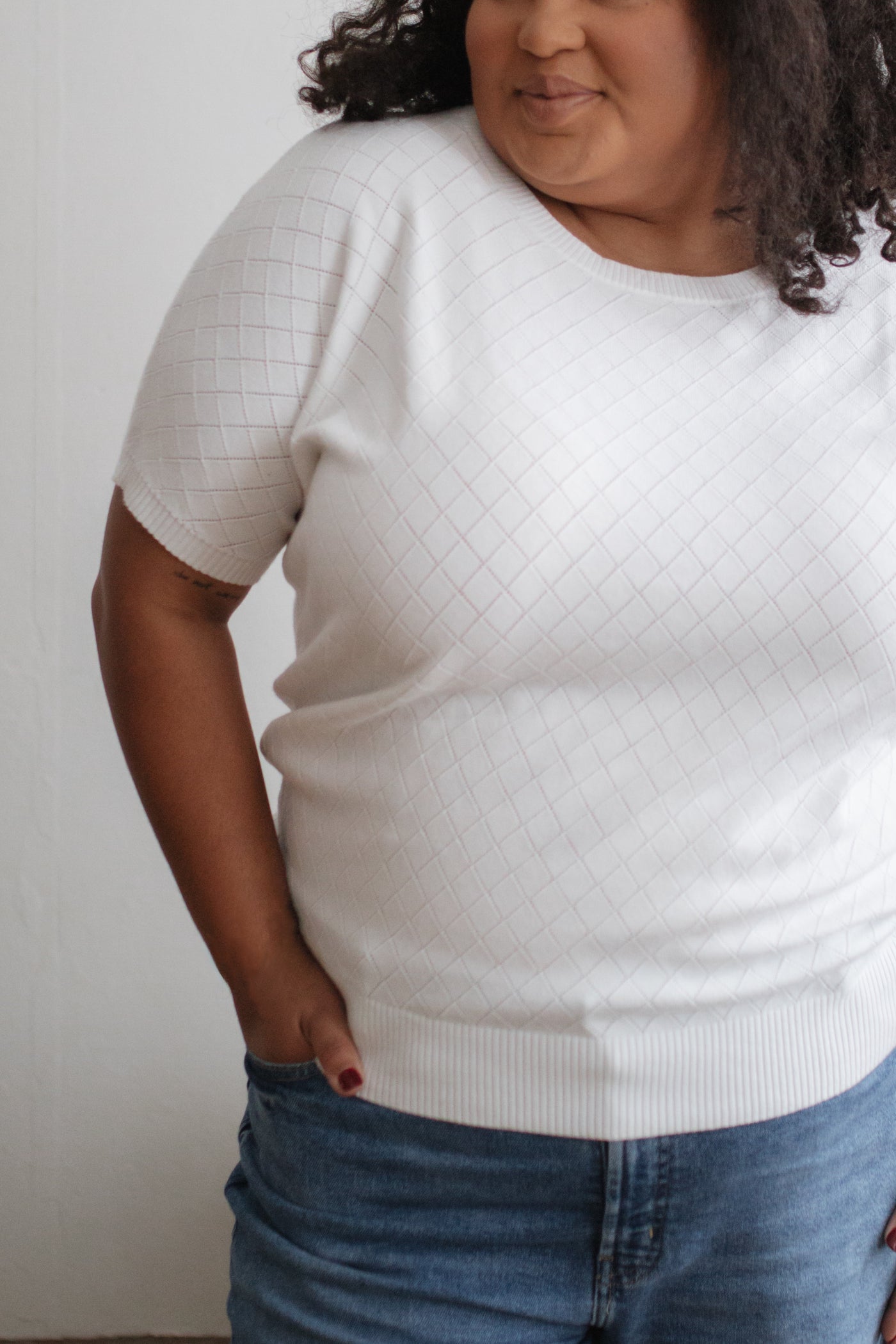 Cora Short Sleeve Knit Top