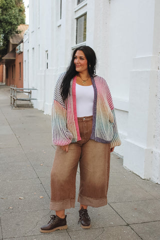 Penny Rainbow Knit Cardigan