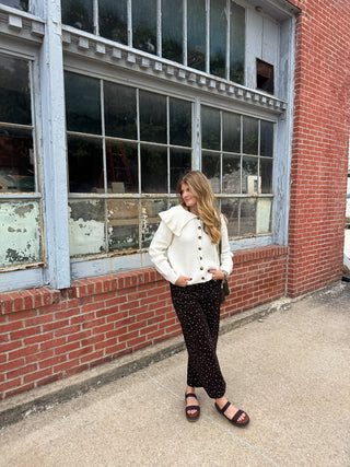 Elizabeth Micro Floral Corduroy Pants