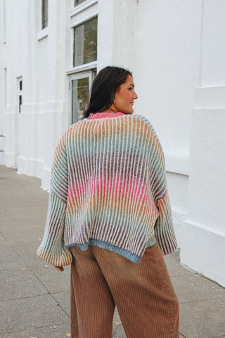 Penny Rainbow Knit Cardigan