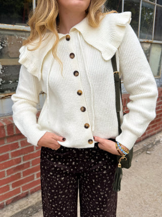 Katherine Knit Collared Cardigan