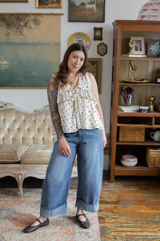 Paige Floral Tie Top