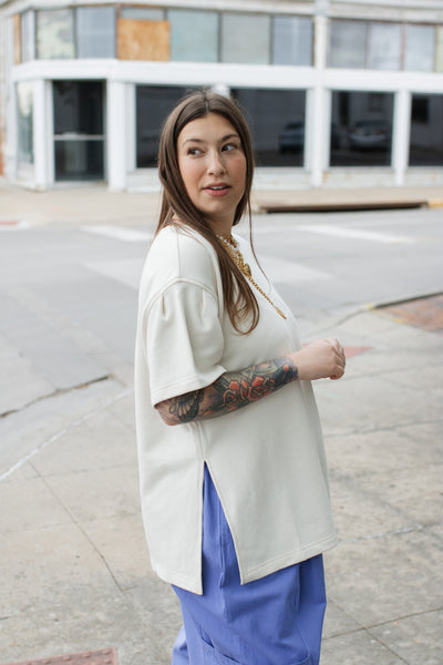 Mae Drawstring Billowy Harem Pants | Periwinkle