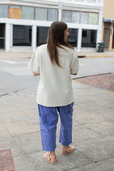 Mae Drawstring Billowy Harem Pants | Periwinkle