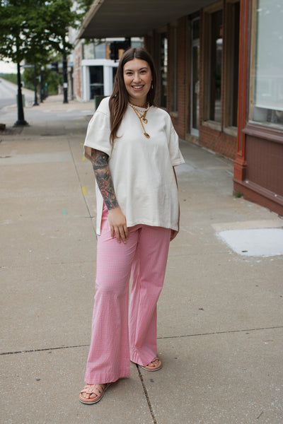 Millie Gingham Drawstring Pants