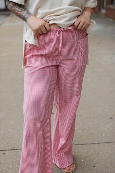 Millie Gingham Drawstring Pants