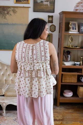 Paige Floral Tie Top