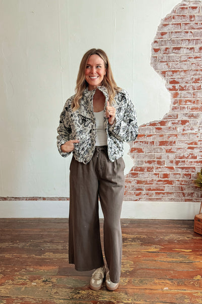 Mary Vintage Printed Butterfly Jacket