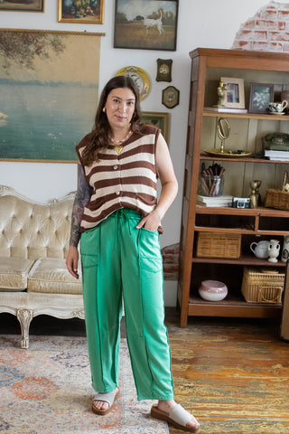 Elle Striped Sweater Vest