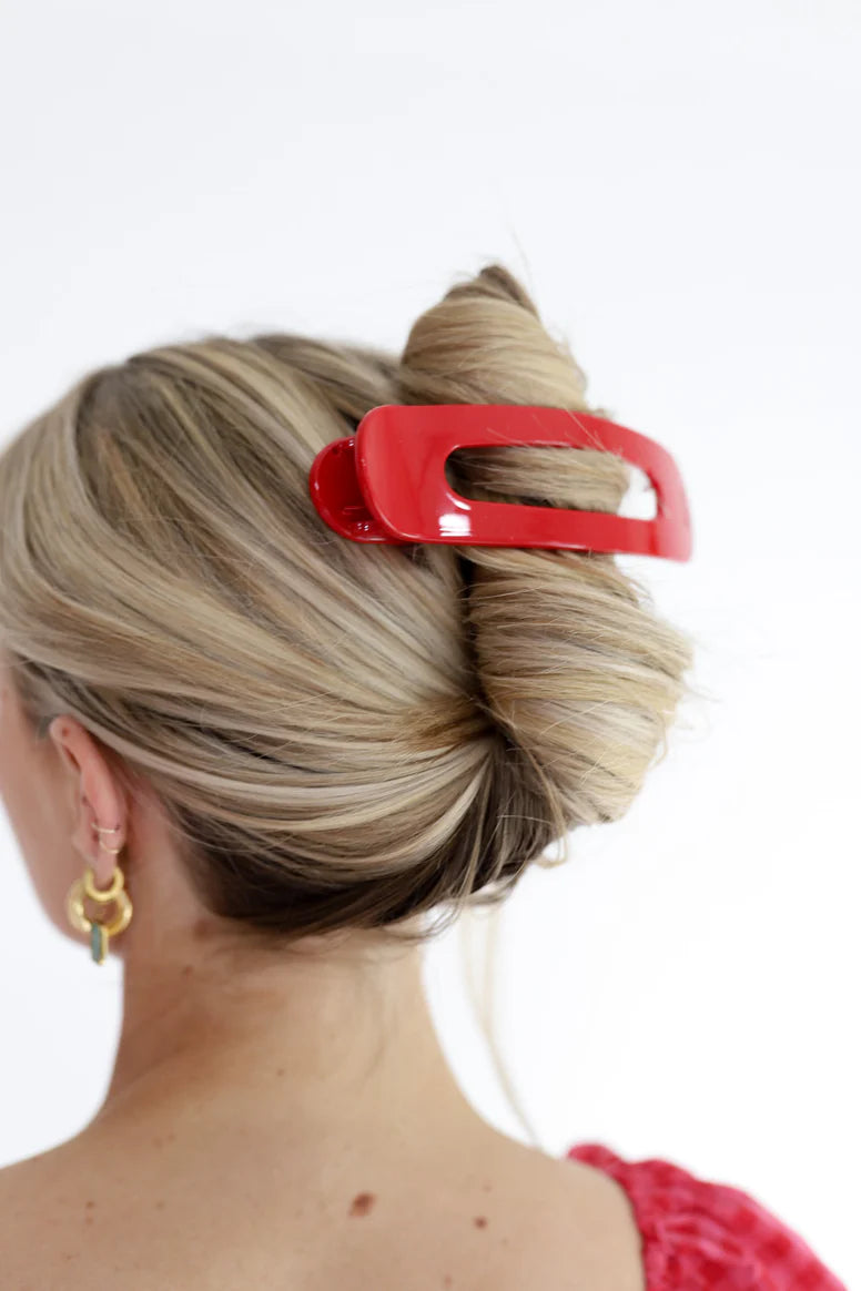 KAXI Oversized Lay Down Claw | Shiny Red