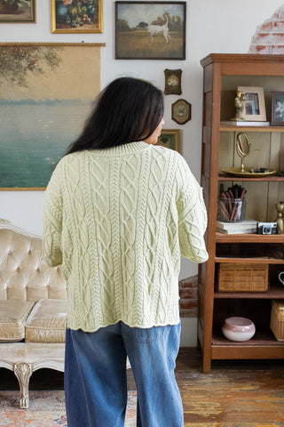 Collins Oversized Cable Knit Top
