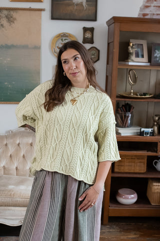 Collins Oversized Cable Knit Top
