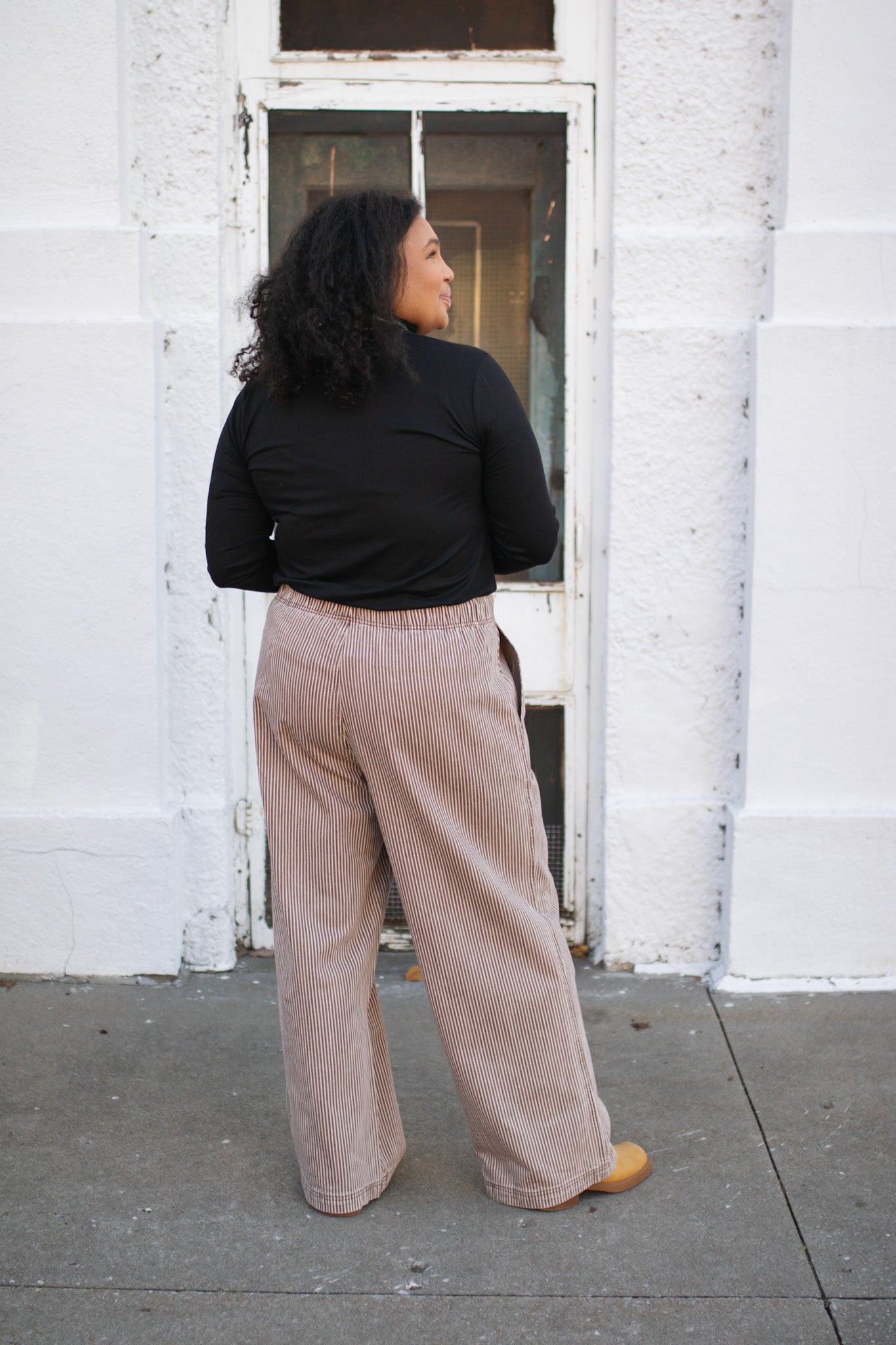 Triana Striped Pull On Pant