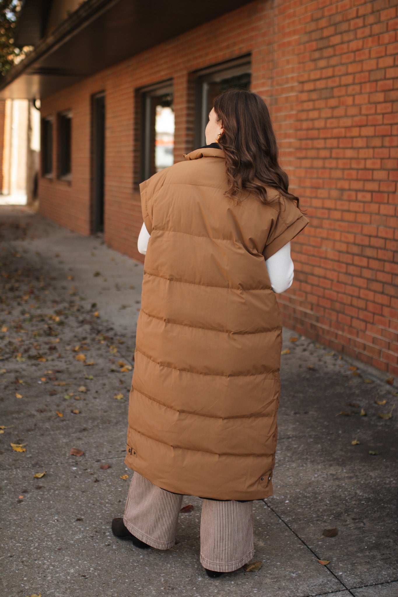 Annie Reversible Long Puffer Vest