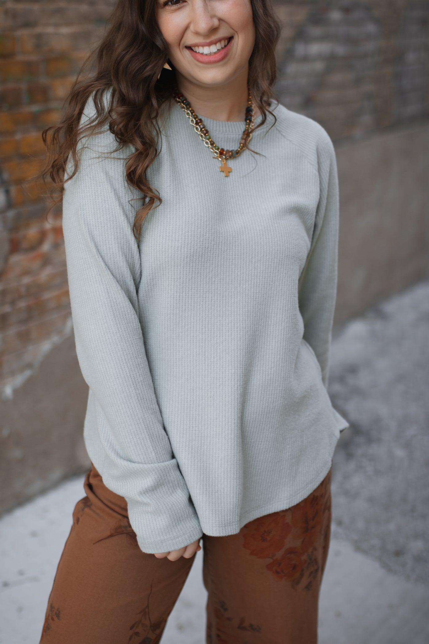 DOORBUSTER | Essential Layering Waffle Long Sleeve