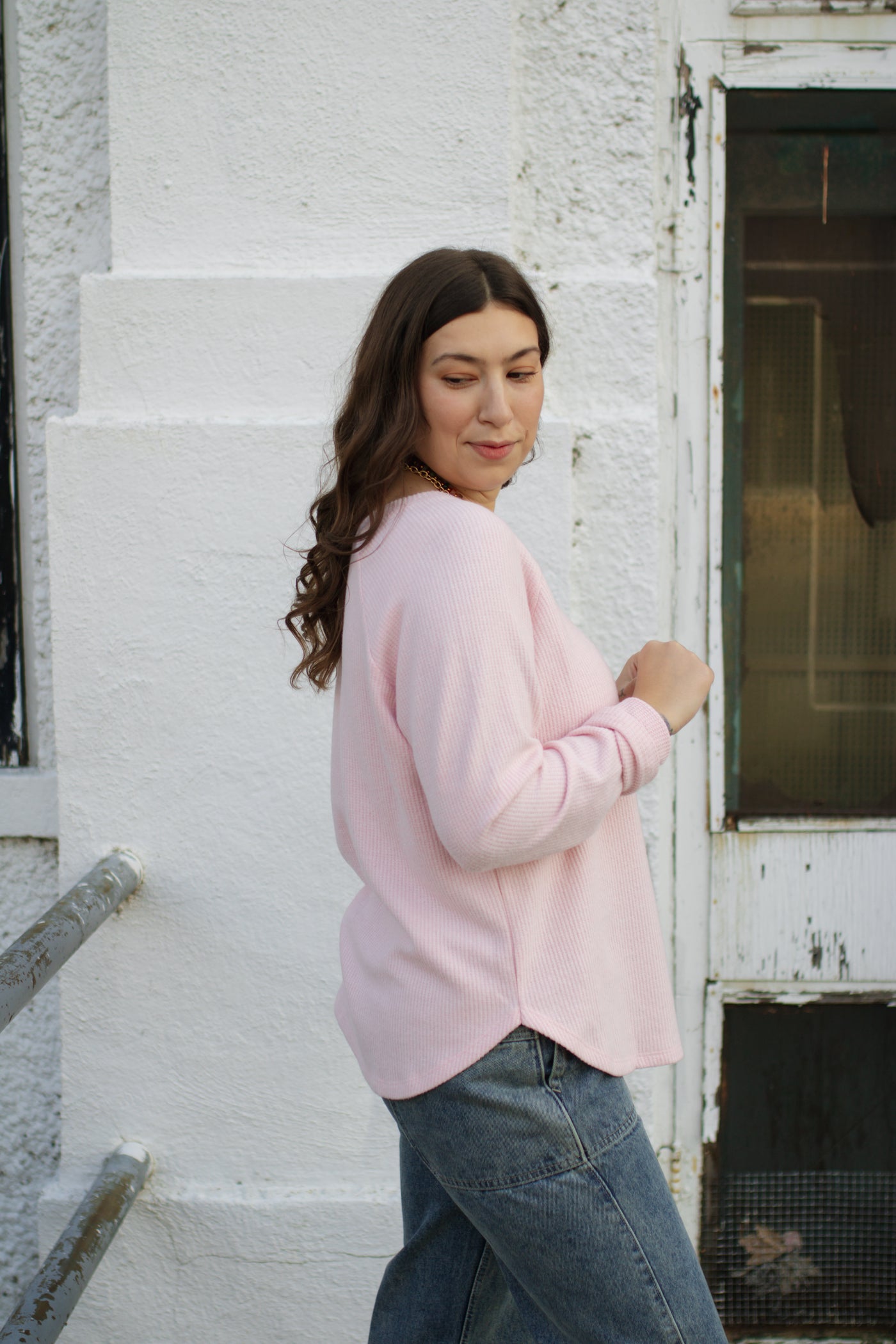 DOORBUSTER | Essential Layering Waffle Long Sleeve