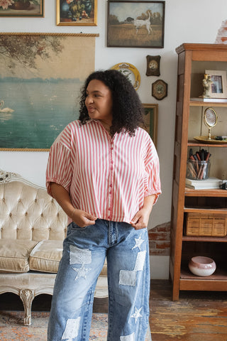 Tessa Striped Button Down