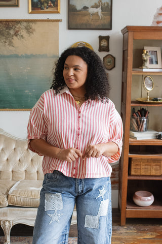 Tessa Striped Button Down