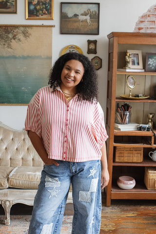 Tessa Striped Button Down