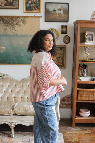 Tessa Striped Button Down