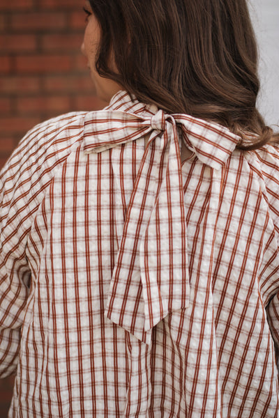 Emme Plaid High Neck Top