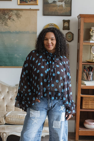 Sylvie Polka Dot Blouse