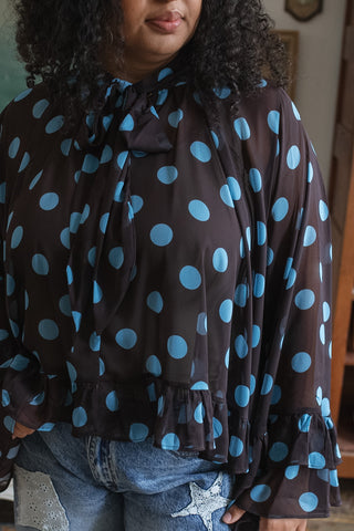 Sylvie Polka Dot Blouse