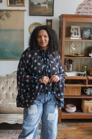 Sylvie Polka Dot Blouse