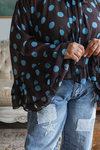 Sylvie Polka Dot Blouse
