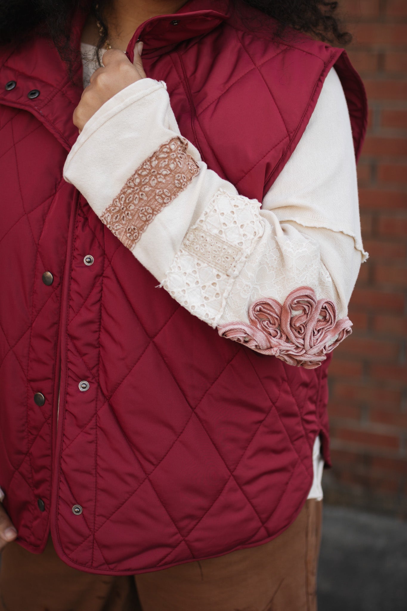 Lily Floral Detailed Long Sleeve