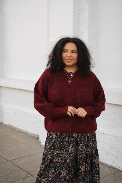 Flora Drop Shoulder Sweater