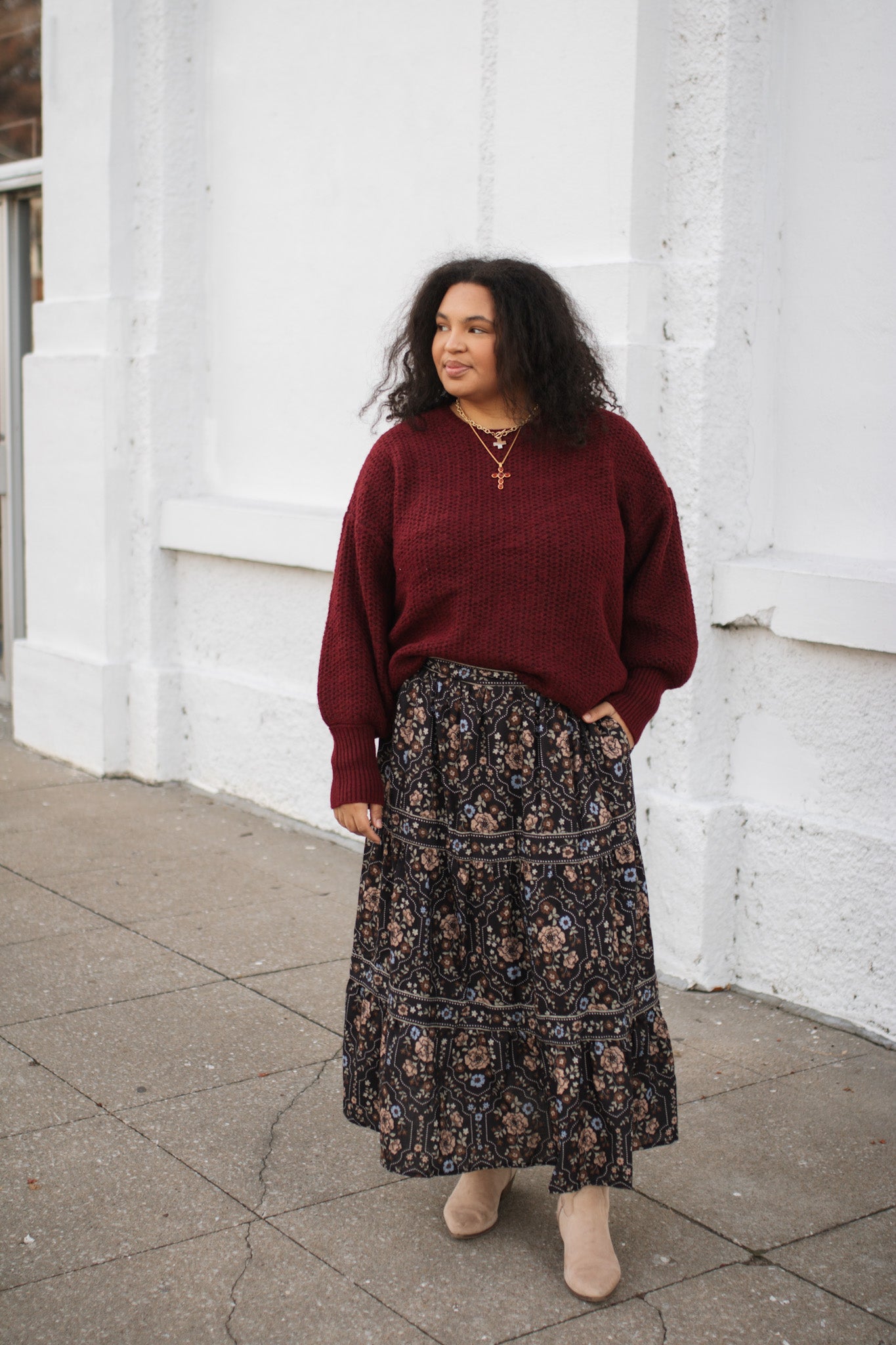 Presley Floral Maxi Skirt