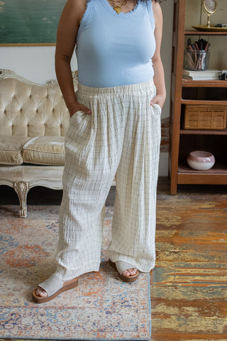 Jade Gauze Harem Pants