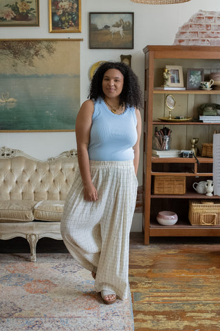Jade Gauze Harem Pants