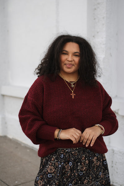 Flora Drop Shoulder Sweater