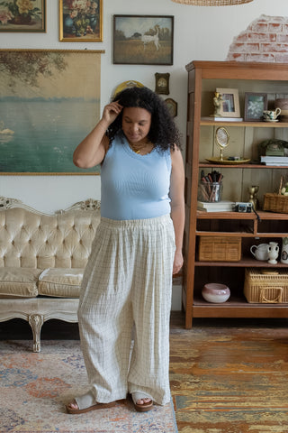Jade Gauze Harem Pants