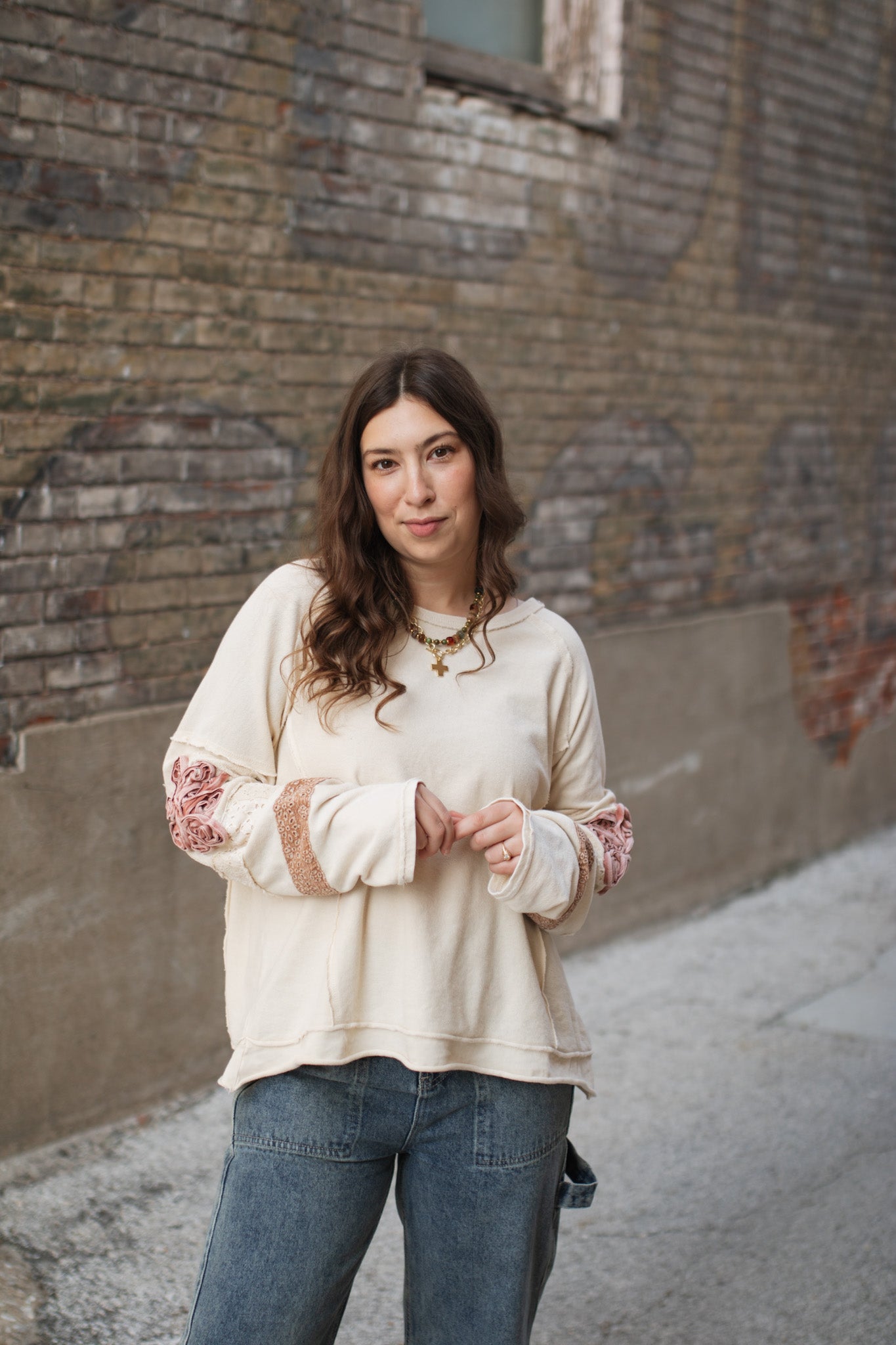 Lily Floral Detailed Long Sleeve