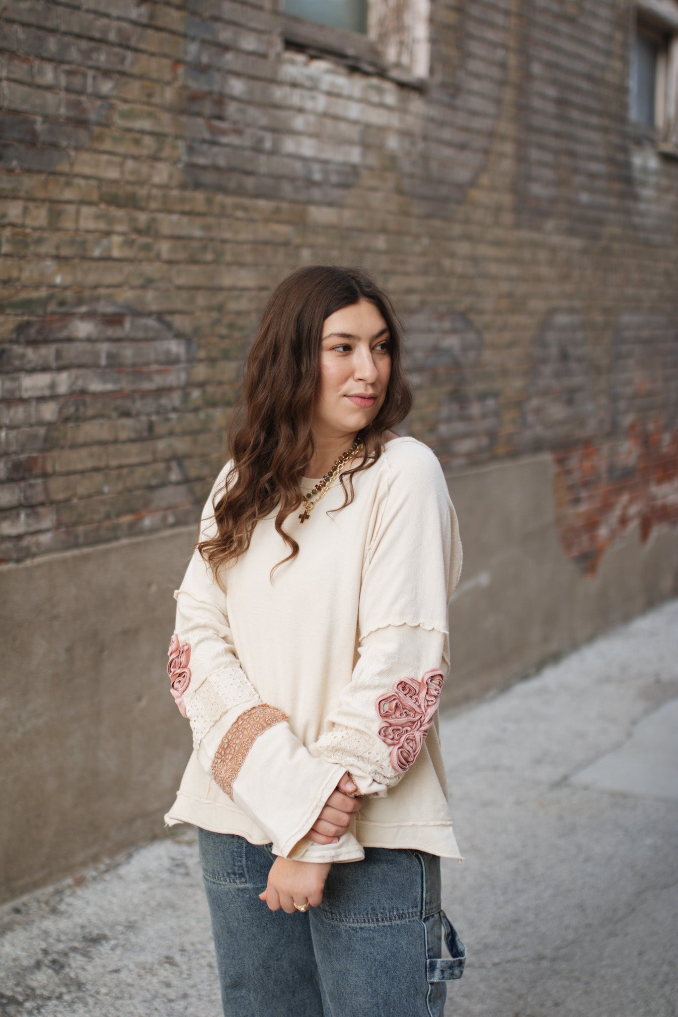 Lily Floral Detailed Long Sleeve